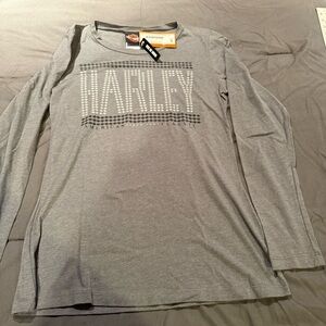 Harley-Davidson Gray Long Sleeve Shirt